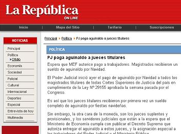 La república Poder Judicial 23 diciembre